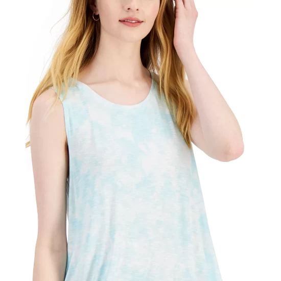 Brand new π₯° Style & Co Petite Swing Tank Top, Created For Macy's Lava Mist Teal π₯ 6 Brand new π₯° Style & Co Petite Swing Tank Top, Created For Macy's Lava Mist Teal π₯ - Image 4