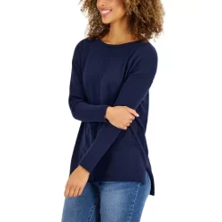 Hot Sale 🔔 Style & Co Petite Seamed Tunic, Created For Macy's Scarlet Crush 🥰 -Style & Co Sales unnamed file 1125