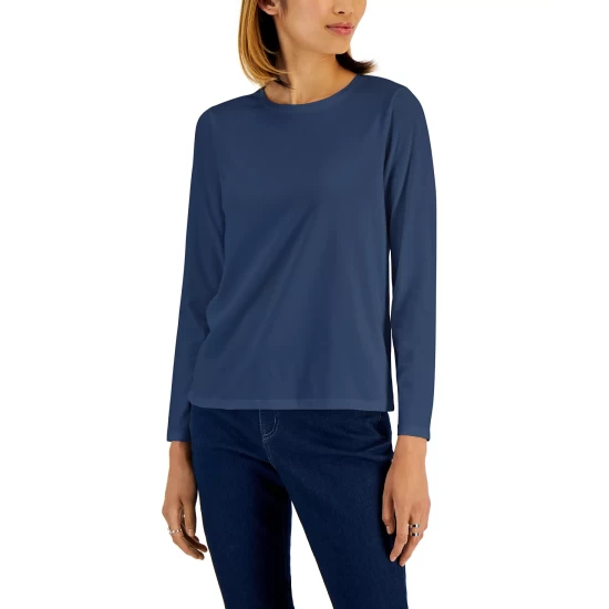 Coupon β¨ Style & Co Petite Classic Solid Long Sleeve T-Shirt, Created For Macy's New Pale Sage π 6 Coupon β¨ Style & Co Petite Classic Solid Long Sleeve T-Shirt, Created For Macy's New Pale Sage π - Image 4
