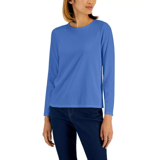 Coupon β¨ Style & Co Petite Classic Solid Long Sleeve T-Shirt, Created For Macy's New Pale Sage π 7 Coupon β¨ Style & Co Petite Classic Solid Long Sleeve T-Shirt, Created For Macy's New Pale Sage π - Image 5