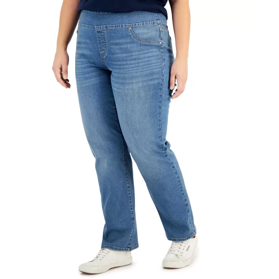 Cheap π₯ Style & Co Plus Size Mid-Rise Pull On Straight Leg π Jeans, Created For Macy's Key Change β 11 Cheap π₯ Style & Co Plus Size Mid-Rise Pull On Straight Leg π Jeans, Created For Macy's Key Change β - Image 9