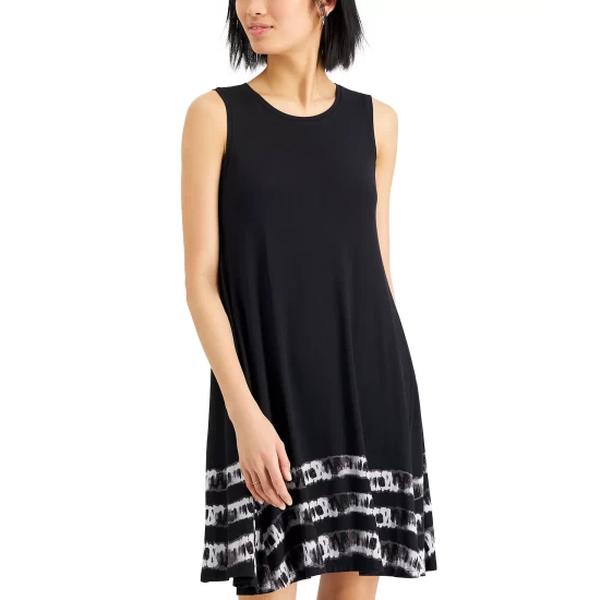 New β Style & Co Printed Knit Tank π Dress, Created For Macy's Black Stripe β€οΈ 7 New β Style & Co Printed Knit Tank π Dress, Created For Macy's Black Stripe β€οΈ - Image 5