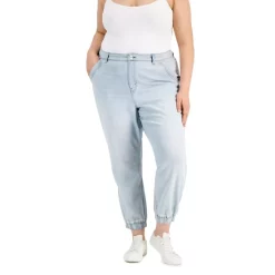 Coupon 🌟 Style & Co Plus Size Utility Denim Jogger Pants, Created For Macy's Hunter 🥰 -Style & Co Sales unnamed file 1367