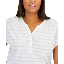 Outlet βοΈ Style & Co Silver-Tone Bead Flower & Tassel Double-Row Ankle Bracelet, Created For Macy's Blue π