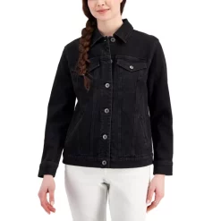 New π Style & Co π© Women's Denim Trucker Jacket, Created For Macy's Washed Black π 9 New π Style & Co π© Women's Denim Trucker Jacket, Created For Macy's Washed Black π -Style & Co Sales unnamed file 1394