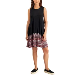 Coupon ⌛ Style & Co Petite Striped Cross-back Flip-Flop 👗 Dress, Created For Macy's Blue Socket ⭐ -Style & Co Sales unnamed file 1403