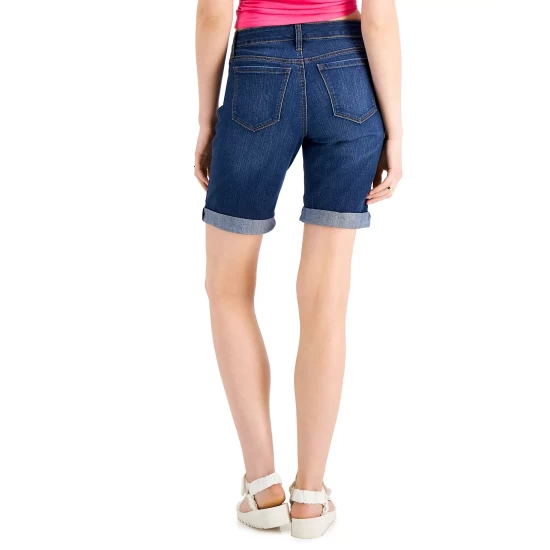 Cheapest π Style & Co Petite Mid Rise Roll Cuff Denim Bermuda Shorts, Created For Macy's Amarillo 𧨠5 Cheapest π Style & Co Petite Mid Rise Roll Cuff Denim Bermuda Shorts, Created For Macy's Amarillo 𧨠- Image 3