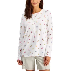 Buy π Style & Co Petite Waffle-Knit Split-Neck Top, Created For Macy's Smoked Rose π€©