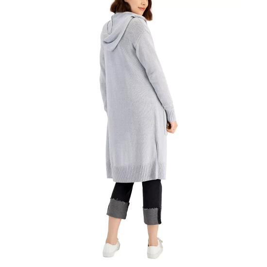 Cheap β¨ Style & Co π© Women's Hooded Cardigan, Created For Macy's Ember Grey Hthr π 7 Cheap β¨ Style & Co π© Women's Hooded Cardigan, Created For Macy's Ember Grey Hthr π - Image 5
