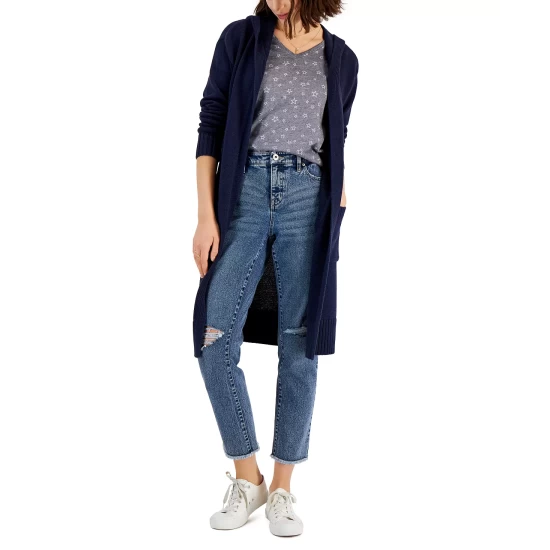 Cheap β¨ Style & Co π© Women's Hooded Cardigan, Created For Macy's Ember Grey Hthr π 9 Cheap β¨ Style & Co π© Women's Hooded Cardigan, Created For Macy's Ember Grey Hthr π - Image 7
