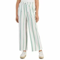 Best deal 🎉 Style & Co 👩 Women's Pull-On Cropped Wide-Leg Pants, Created For Macy's Cool White 😉