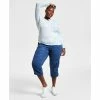 Hot Sale 🔔 Style & Co Plus Size Henley Top & Capri Pants, Created For Macy's Misty Harbor ⌛ -Style & Co Sales unnamed file 1621