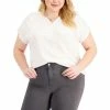 Cheap ✔️ Style & Co Plus Size Split Neck Top, Created For Macy's Coconut Cream 🎁 -Style & Co Sales unnamed file 1644