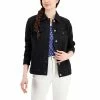 New 🔔 Style & Co 👩 Women's Denim Trucker Jacket, Created For Macy's Washed Black 😉 -Style & Co Sales unnamed file 1661