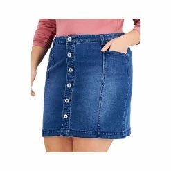 Budget 🎉 Style & Co Plus Size Button-Front Denim 👗 Skirt, Created For Macy's Ranger 🎉 -Style & Co Sales unnamed file 1666