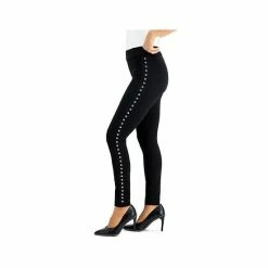Best Pirce 🔔 Bar III Petite Side-Studded Leggings, Created For Macy's Deep Black ⭐ -Style & Co Sales unnamed file 1669