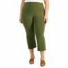 Discount 🛒 Style & Co Plus Size Pull-On Cropped Flare Leggings, Created For Macy's Winter Moss 👏 -Style & Co Sales unnamed file 1696