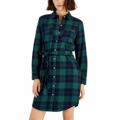 Best reviews of ✨ Style & Co Petite Cotton Plaid-Print 👚 Shirtdress, Created For Macy's Dusty Green 💯 -Style & Co Sales unnamed file 1711