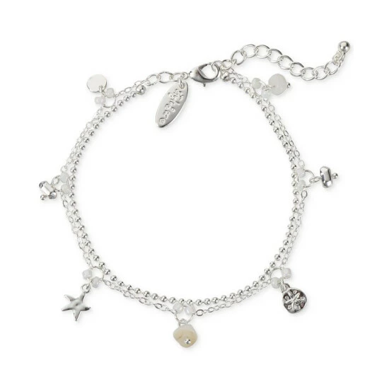 Hot Sale βοΈ Style & Co Silver-Tone Star & Mixed Shaky Charm Double-Row Ankle Bracelet π 3 Hot Sale βοΈ Style & Co Silver-Tone Star & Mixed Shaky Charm Double-Row Ankle Bracelet π