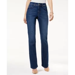 Buy 👏 Style & Co Curvy-Fit High Rise Straight-Leg 👖 Jeans, Created For Macy's Black Rinse 👍 -Style & Co Sales unnamed file 172