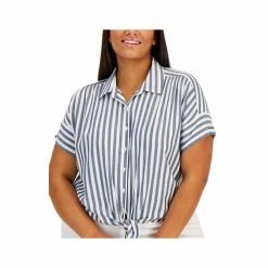 Cheapest 💯 Style & Co Plus Size Striped Blouse, Created For Macy's Even Lines 🔔 -Style & Co Sales unnamed file 1756