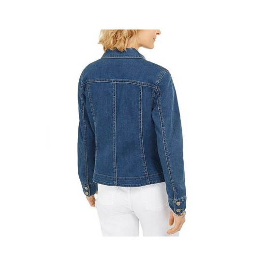 Best Pirce π Charter Club π© Women's Denim Jacket, Created For Macy's Heirloom Violet π€© 4 Best Pirce π Charter Club π© Women's Denim Jacket, Created For Macy's Heirloom Violet π€© - Image 2
