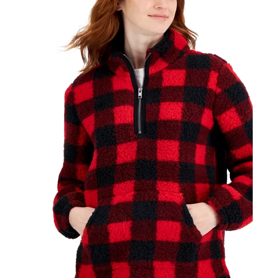 Best deal β¨ Style & Co π© Women's Quarter Zip Sherpa Pullover, Created For Macy's Gray Animal π₯° 9 Best deal β¨ Style & Co π© Women's Quarter Zip Sherpa Pullover, Created For Macy's Gray Animal π₯° - Image 7