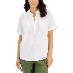 Outlet 🔥 Style & Co 👩 Women's Curvy Girlfriend 👖 Jeans, Created For Macy's Bright White ⭐