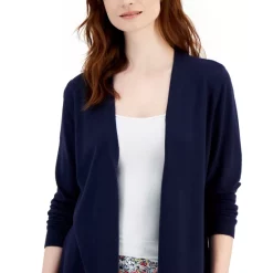 Best reviews of 😉 Style & Co 👩 Women's Open-Front Cardigan, Created For Macy's Industrial Blue ✔️ -Style & Co Sales unnamed file 299