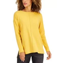 Flash Sale 🔔 Style & Co 👩 Women's Seam-Front Tunic Sweater, Created For Macy's New Pale Sage 🔥 -Style & Co Sales unnamed file 30