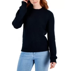 Deals 😀 Style & Co 👩 Women's Puff-Sleeve Crewneck Sweater, Created For Macy's Eggnog 🧨 -Style & Co Sales unnamed file 379