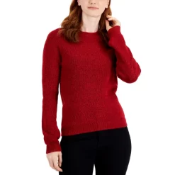 Deals 😀 Style & Co 👩 Women's Puff-Sleeve Crewneck Sweater, Created For Macy's Eggnog 🧨 -Style & Co Sales unnamed file 381