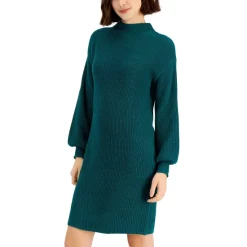 Discount 👍 Style & Co 👩 Women's Mock-Turtleneck Sweater 👗 Dress, Created For Macy's Industrial Blue ⭐ -Style & Co Sales unnamed file 397