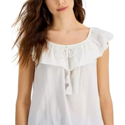 Brand new 💯 Style & Co 👩 Women's Off-The-Shoulder Top, Created For Macy's Omphalodes 🤩 -Style & Co Sales unnamed file 551