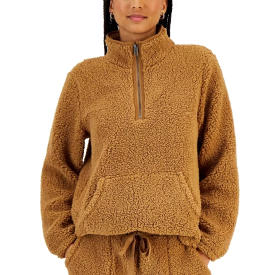 Promo β Style & Co π© Women's Sherpa Quarter-Zip Pullover, Created For Macy's Deep Black π₯ 7 Promo β Style & Co π© Women's Sherpa Quarter-Zip Pullover, Created For Macy's Deep Black π₯ - Image 5