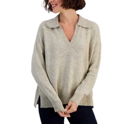 Best Sale 🥰 Style & Co Petite Polo Pullover Sweater, Created For Macy's Deep Black 😍 -Style & Co Sales unnamed file 619