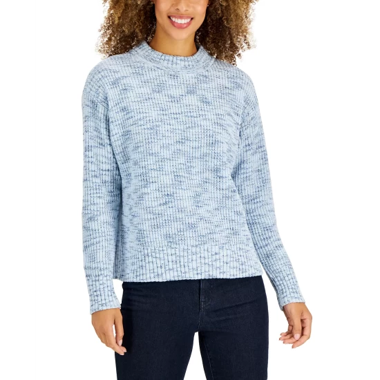 Wholesale π Style & Co Petite Space-Dye Crewneck Pullover Sweater, Created For Macy's Scarlet Crush β¨ 6 Wholesale π Style & Co Petite Space-Dye Crewneck Pullover Sweater, Created For Macy's Scarlet Crush β¨ - Image 4