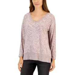 Outlet β¨ Style & Co π© Women's Ribbed Turtleneck Top, Created For Macy's Hammock Heather π