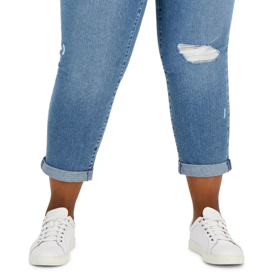 Best Pirce π Style & Co Plus Size Girlfriend π Jeans, Created For Macy's Bright White π 14 Best Pirce π Style & Co Plus Size Girlfriend π Jeans, Created For Macy's Bright White π - Image 12