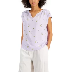 Wholesale ⌛ Style & Co Split-Neck Top, Created For Macy's Bold Emerald ✨ -Style & Co Sales unnamed file 828