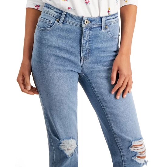 Best Pirce π Style & Co Plus Size Girlfriend π Jeans, Created For Macy's Bright White π 4 Best Pirce π Style & Co Plus Size Girlfriend π Jeans, Created For Macy's Bright White π - Image 2