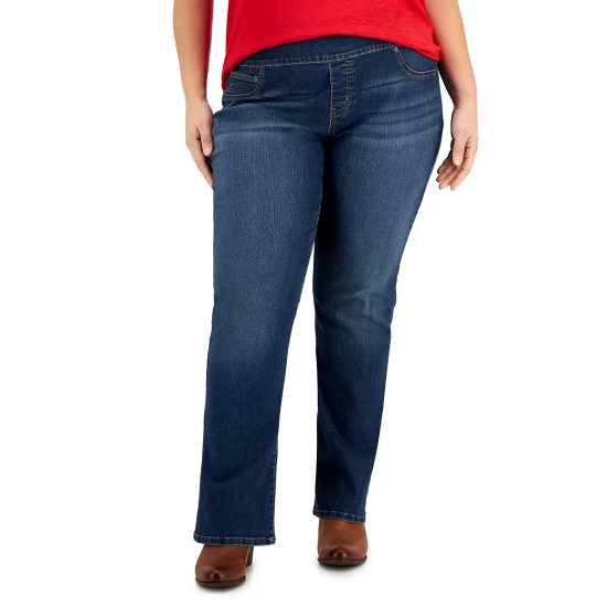 Best Sale β€οΈ Style & Co Plus Size Mid-Rise Pull On Boot-Cut π Jeans, Created For Macy's Haze π 13 Best Sale β€οΈ Style & Co Plus Size Mid-Rise Pull On Boot-Cut π Jeans, Created For Macy's Haze π - Image 11