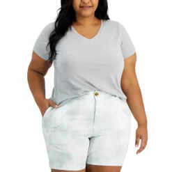 Cheap β Style & Co Plus Size Classic V-Neck T-Shirt, Created For Macy's Fire π§¨