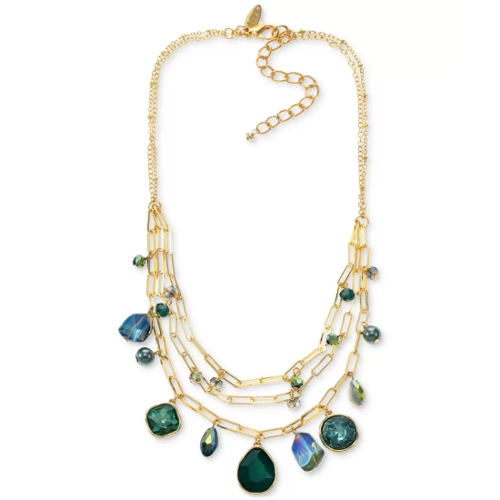 Budget π― Style & Co Color Mixed Stone & Bead Multi-Row Necklace, 17 + 3 Extender, Created For Macy's Silver β¨ 5 Budget π― Style & Co Color Mixed Stone & Bead Multi-Row Necklace, 17 + 3 Extender, Created For Macy's Silver β¨ - Image 3