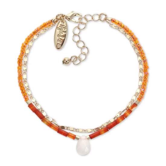 Top 10 π Style & Co Gold-Tone Color Stone, Link & Bead Double-Row Flex Bracelet, Created For Macy's Orange βοΈ 4 Top 10 π Style & Co Gold-Tone Color Stone, Link & Bead Double-Row Flex Bracelet, Created For Macy's Orange βοΈ - Image 2